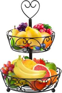 Cesta de Frutas Metálica con Gancho para Plátanos, para Mantener Frutas y Verduras Frescas en la Cocina del Hogar, Precio al por Mayor, Alta Rotación - Product Image 5