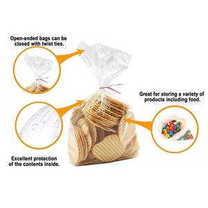 Pacchetto 1000 pesanti sacchetti piatti in polietilene a bassa densità 12x18 in plastica trasparente per il servizio di ristorazione industriale ha bisogno di 2 Mil. Borse in poliestere - Product Image 5