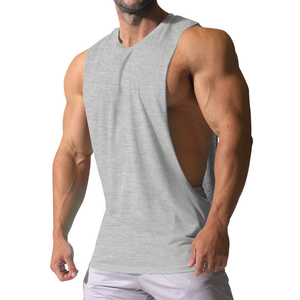Débardeur de sport en coton respirant grande taille pour homme, séchage rapide, sans manches, idéal pour l'entraînement et les activités de plein air – Vente en gros de haute qualité - Product Image 3