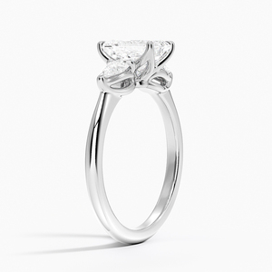 BOJ <b>Ring</b> 077 <b>Emerald</b> Cut 925 <b>Silver</b> Halo Prong Stone Solitaire Diamond <b>Ring</b> 2ct D Color VVS1 Moissanite GRA Certified Low Price - Product Image 2