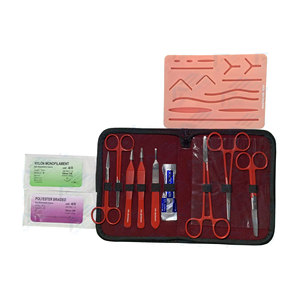 Anatomía Biología Estudiantes de medicina Cirugía de acero inoxidable Sutura Almohadilla de práctica Instrumentos Kits de sutura Instrumento médico - Product Image 1