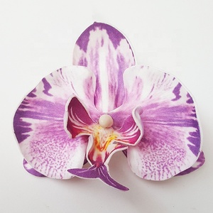 Pinces à cheveux en plastique faites à la main élégantes de qualité supérieure motif d'impression de tatouage Unique Phalaenopsis mousse fleur papillon conception pour cheveux - Product Image 3