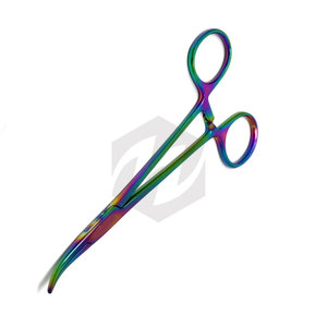 Pinzas Hemostáticas Crile Autoclavables de Primera Calidad, 6 Pulgadas, Rectas y Curvas, Color Titanio Arcoíris, Instrumentos Médicos de Alta Calidad - Product Image 4