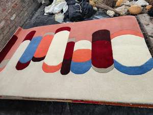 Tapis d'intérieur géométrique moderne tissé, moquette douce pour salon, chambre à coucher, décoration intérieure, design contemporain, qualité supérieure - Product Image 5