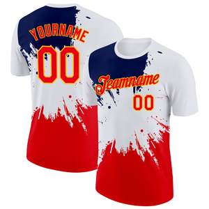 Camiseta Deportiva Personalizada de Moda con Estampado Completo, Ropa Deportiva Transpirable de Alto Rendimiento, Nombre y Número Personalizados, Venta al Por Mayor de Fábrica - Product Image 1
