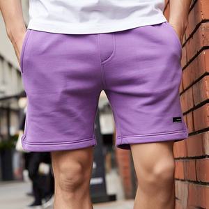 กางเกงขาสั้นผ้าฟลีซสำหรับผู้ชายกางเกงขาสั้นผ้าฟลีซเทอร์รี่300แฟชั่นแบบกำหนดเองราคาขายส่ง100% - Product Image 2