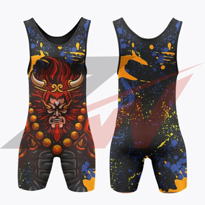 Men's Custom Sublimation <b>Wrestling</b> <b>Singlet</b> Fitted Moisture Wicking Men <b>Wrestling</b> Apparel One Piece Fitness Training <b>Singlet</b> - Product Image 3