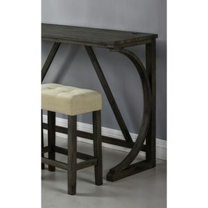Set da Pranzo Funzionale 4 Pezzi Marrone, Tavolo da Cucina Unico con USB e 3 Sgabelli Beige Trapuntati, Funzionale ed Elegante - Product Image 4