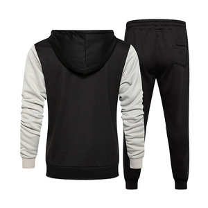 Conjuntos Deportivos Unisex de Alta Calidad, Transpirables, de Spandex/Algodón, con Sudaderas con Cremallera Completa y Pantalones Deportivos, Más Vendidos - Product Image 4