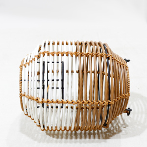 Nouvelle lanterne suspendue en fer et PVC tressé, design moderne, pour Noël, mariages, décoration de la maison et de la terrasse, avec poignée, écologique - Product Image 5