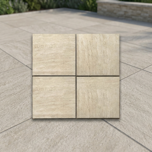 กระเบื้องปูพื้นภายนอกขนาด 60x60 ซม. สีเบจ หนา 20 มม. ผลิตจากพอร์ซเลน ทนทาน เหมาะสำหรับทางเดินรถยนต์ สวน และพื้นที่กลางแจ้ง ระดับความทนทาน R11 - Product Image 2