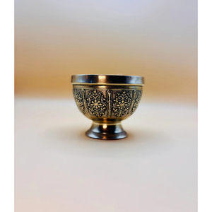 ชามผสมทองเหลืองลายดอกไม้ ชุบทองและดำ สำหรับใส่ผลไม้ อาหาร และเสิร์ฟ - Product Image 3