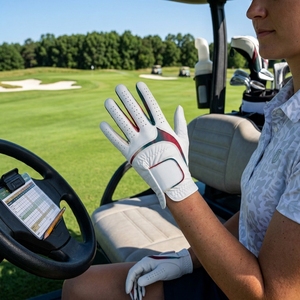 Gant de golf en cuir Cabretta personnalisé de qualité supérieure, main gauche, respirant, toucher doux, logo personnalisé, fabricant OEM ODM - Product Image 5