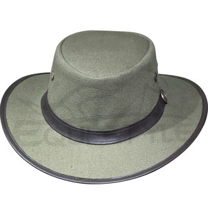Canvas Cotton Safari <b>Hats</b> Wholesale Olive Green Waterproof Outdoor <b>Hat</b> for Fishing Hunting Travel Custom Made Unisex Safari <b>Hats</b> - Product Image 1