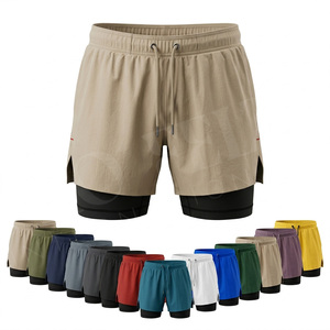 Shorts de sport pour homme, grande taille, personnalisés, confortables, imprimés DTF, couleur unie, pour entraînement, jogging et musculation - Product Image 1
