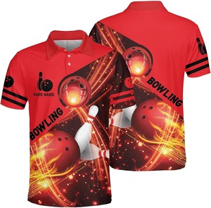 เสื้อโปโลแขนสั้นผู้ชายลายพิมพ์ดิจิทัล โพลีเอสเตอร์ แห้งเร็ว ดีไซน์สปอร์ต พร้อมชื่อและโลโก้ด้านหน้า - Product Image 1
