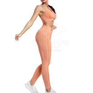 Conjunto de Yoga para Mujer, Estilo Único, Cómodo, Superventas, Diseño Sólido, Transpirable, Ecológico, Ligero, de 2 Piezas - Product Image 4