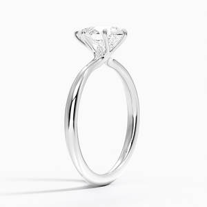 Anillo de Compromiso Solitario BOJ con Moissanita de Corte Pera de 2ct, Chapado en Oro Blanco de 14K, Color D, Claridad VVS1, Engaste de Una Sola Piedra con Puntas, Certificado GRA - Product Image 2