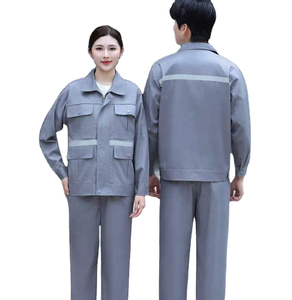 Vêtements de travail anti-coupure et résistants à la chaleur 800°C, protection de niveau D, réfléchissants, multi-poches, en polyester, pour usine et atelier industriel - Product Image 1