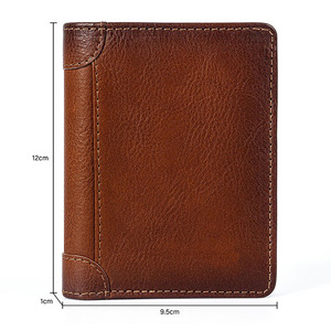 Cartera de Hombre de Alta Calidad, Delgada, con Bloqueo RFID, Proveedor al por Mayor, Exportación OEM, Calidad Premium, Venta, Color y Tamaño Personalizables - Product Image 2