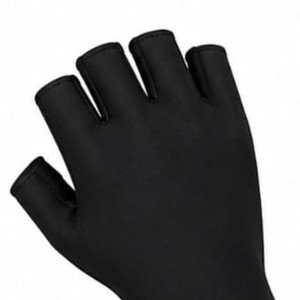 Gants de cyclisme d'hiver demi-doigts en cuir respirant pour homme, style universel pour la course à vélo - Product Image 1