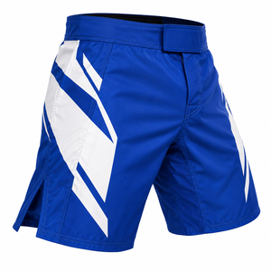 Men's Blue White Solid <b>Polyester</b>/Cotton Stretch Board <b>Shorts</b> Quick Dry Sporty Drawstring Waist - Product Image 6