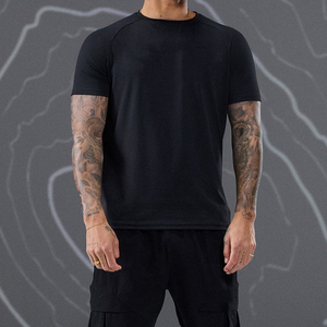 Camiseta Unisex de Manga Corta, Sólida, de 180g, de Secado Rápido, Corte Holgado, Cuello Transpirable, Informal, Lisa, al por Mayor - Product Image 1