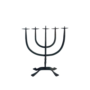 Elegante candelabro de hierro fundido forjado a mano con acabado en polvo para decoración de interiores, decoración del hogar y regalos. - Product Image 6