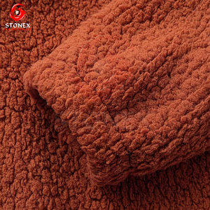 Men's Sherpa Fleece Zip-Up Embroidered Tracksuit Winter Two-Piece <b>Set</b> Warm Hoodie Sweatpants Casual Streetwear Comfortable - Product Image 5