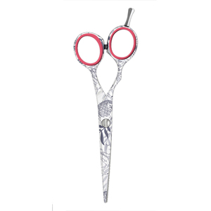 Ciseaux de coiffure en acier inoxydable personnalisés avec manche long pour une utilisation professionnelle par droitier dans les salons de coiffure - Product Image 2