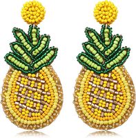 Boucles d'oreilles pendantes GOEAGLES de luxe, élégantes, faites à la main, en perles de rocaille, bijoux de haute qualité, unisexes, couleurs personnalisées, pour les fêtes