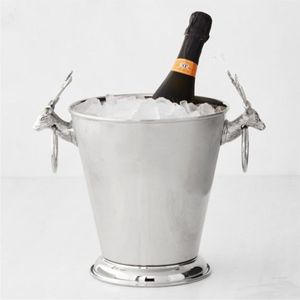 Elegante Enfriador de Vino con Diseño de Asta de Ciervo, Enfriador de Hielo de Metal Duradero, Vajilla Profesional para Restaurantes, Hoteles y Eventos Festivos - Product Image 2