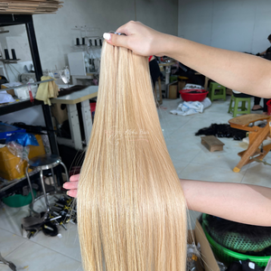 Qualité supérieure 613 Extensions de cheveux raides à double tirage donneur unique paquets de cheveux vietnamiens bruts Super soyeux brillant - Product Image 5