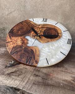 Wooden epoxy wall <b>clock</b> resin wall <b>clock</b> custom made wall <b>clock</b> unique wall <b>clock</b> for living room designer wall <b>clock</b> - Product Image 5