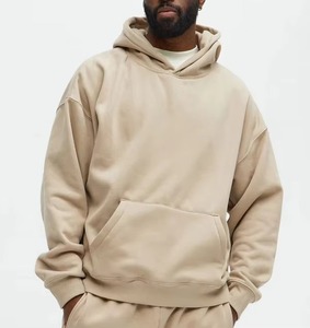 Sweat-shirt unisexe tendance en coton uni coupe classique avec logo personnalisé sur le devant, respirant, écologique, avec poche, pour homme - Product Image 1