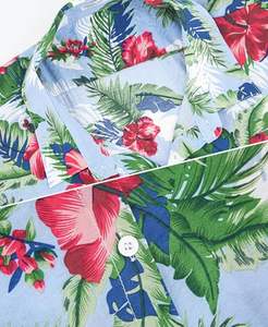 Camisa de Hombre con Cuello Camp Collar, Manga Corta, Estampado Tropical Hawaiano, Casual de Playa, con Botones, Colorida, para Verano - Product Image 4