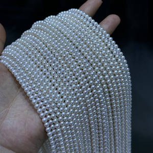 Collar de Perlas Naturales de 9-10 mm al por Mayor del Fabricante, Azul Eléctrico con Ligeras Imperfecciones, Caja de Regalo Incluida - Product Image 1