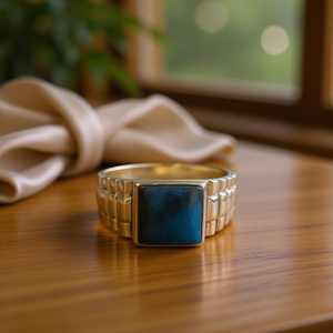 Men's <b>Labradorite</b> <b>Ring</b> 6.9 Grams Fine Jewelry - Product Image 3