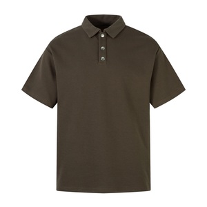 Camiseta de Golf Personalizada con Patrón Sólido, Tela de Lona de Alta Calidad para Hombre, Logotipo Bordado, Secado Rápido y Transpirable - Product Image 1