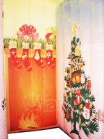Tente de Noël gonflable combinée avec parcours de jeux, piste de course, château gonflable extérieur décoratif, petite machine distributrice de bonbons pour fête foraine