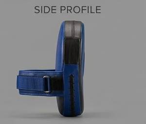 Cible de frappe en cuir de vachette bleu, durable, pour l'entraînement de kickboxing - Product Image 2