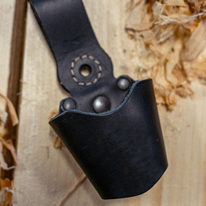 Professional Leather Hammer <b>Pouch</b> Reinforced <b>Tool</b> <b>Belt</b> Holder Heavy Duty Carpenter Accessory For Builders Contractors for sale - Product Image 3