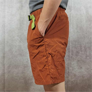 Joggers de entrenamiento deportivo de verano de calidad para hombre, pantalones cortos de nailon para Fitness personalizados, pantalones cortos informales para correr con patrón sólido - Product Image 2