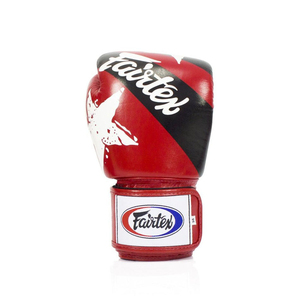 Gants de boxe Muay Thai de qualité supérieure, style mexicain, imprimés sur mesure, rouges, confortables, fabrication OEM. - Product Image 1