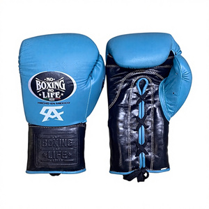 Gants de boxe en cuir véritable de vachette de haute qualité, design « No Boxing No Life », pour l'entraînement, prix de gros RTS, référence AS-BG-5038 - Product Image 6