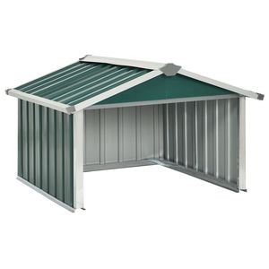 Abri de jardin en acier galvanisé vert durable Solution de stockage polyvalente - Product Image 2