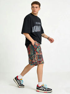 Vintage Ethnic Casual Shorts Men Streetwear Fashion Beach Shorts Gym Summer Athletic Print Cropped Pants - Product Image 6