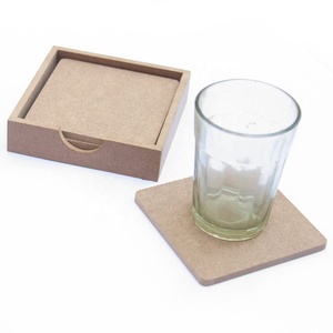 Posavasos de madera MDF en blanco para bricolaje, posavasos de sublimación para impresión de publicidad y decoración del hogar - Product Image 5
