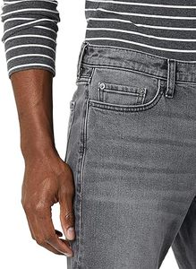 Custom Regular Fit Grey Denim <b>Jeans</b> Stretchable Wash Breathable Casual Flat Front <b>Button</b> <b>Fly</b> Outdoor Men's - Product Image 2