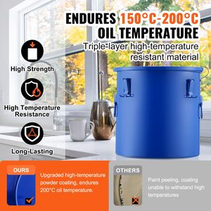 Contenitore per Olio da 10 Galloni in Acciaio al Carbonio per Cucine Commerciali, con Rivestimento Antiruggine, per Smaltimento e Trasporto Olio - Product Image 3